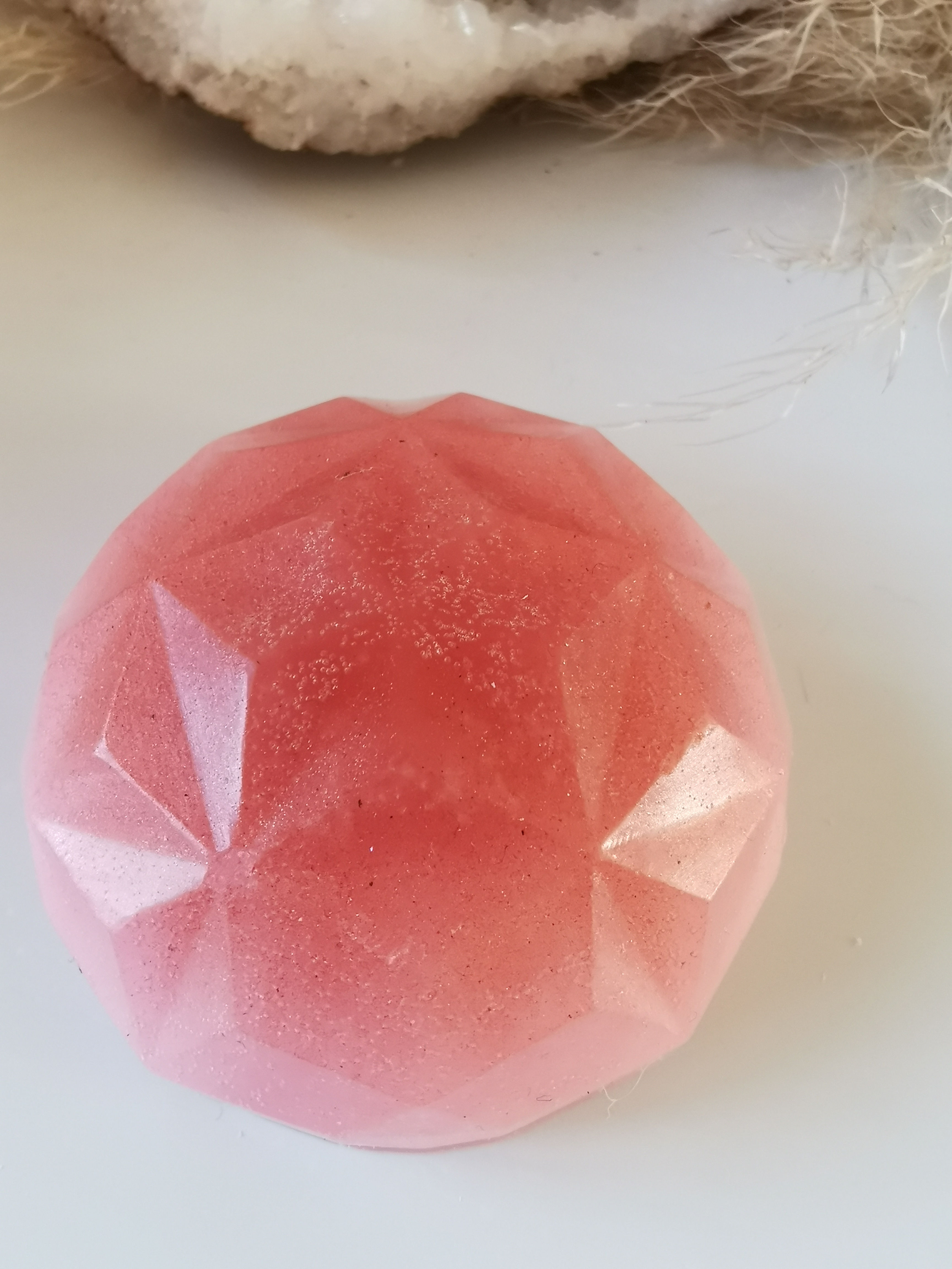 Fondant Dome à facettes "Frangipani"