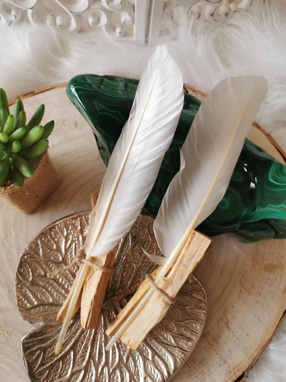 Miniature : Fagot de Palo Santo et Plume de fumigation