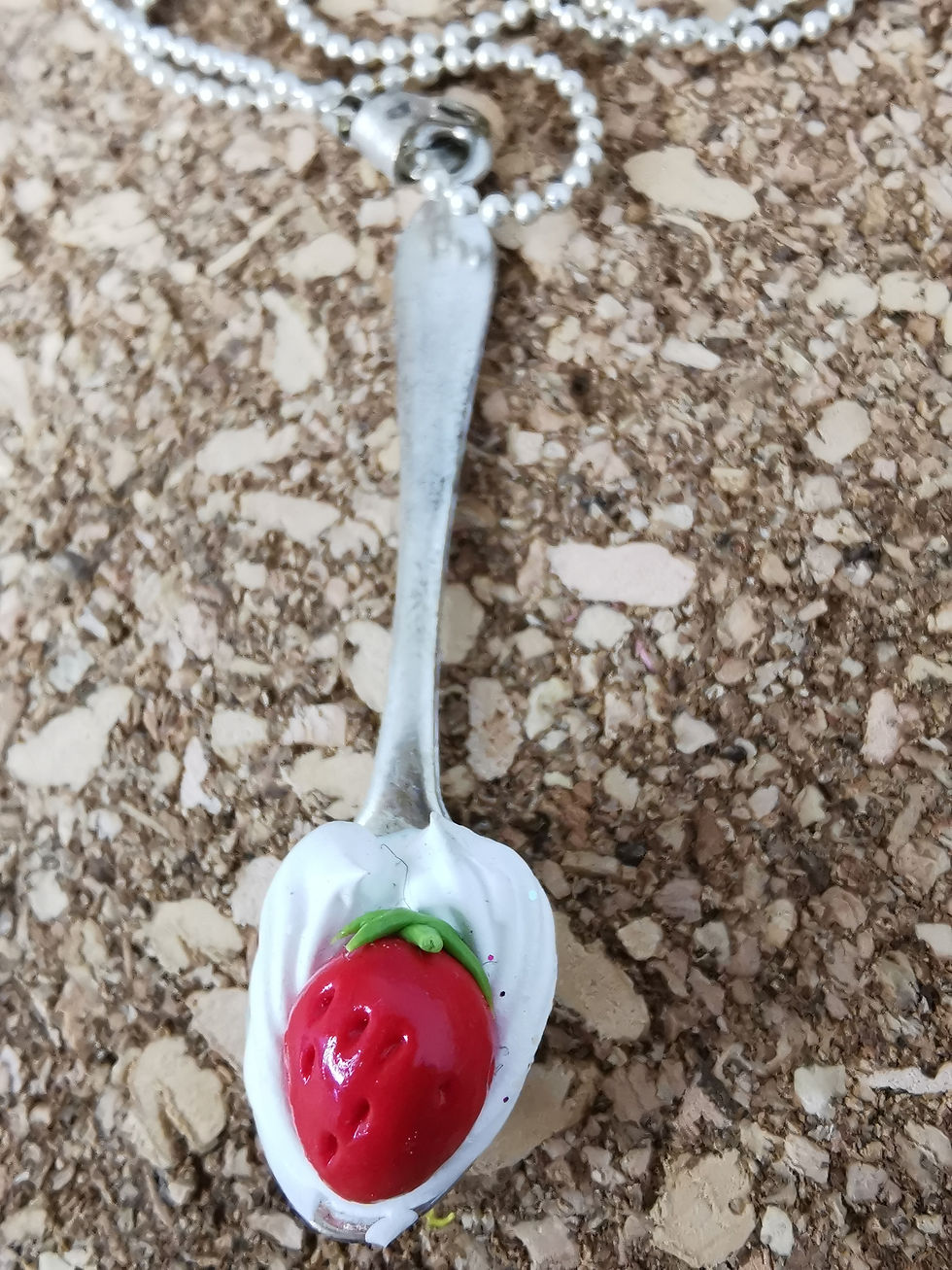Miniature : Cuillère gourmande "Fraise et chantilly"
