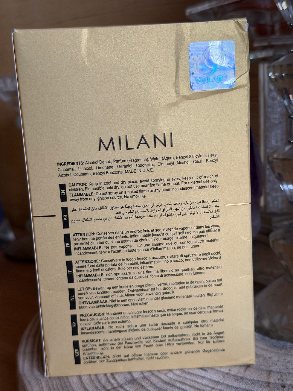 Miniature : Parfum « Milano Warm Vanilla » - Volaré 
