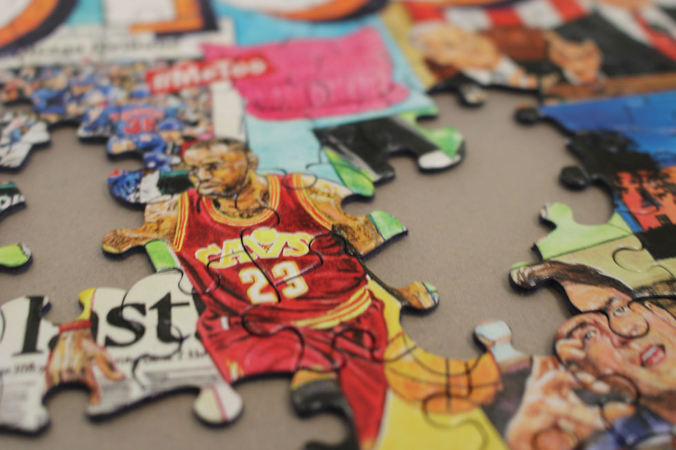 This picture was taken really up close with the camera angle more in a lower angle. This missing puzzle pieces make the photo more ineresting.  