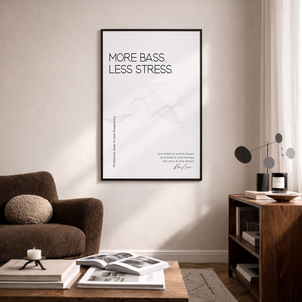 Miniaturbild: „More Bass“ - Fine Art Poster