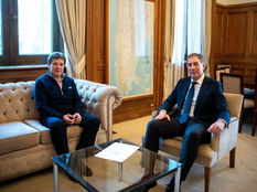 EL GOBERNADOR MELELLA MANTUVO UNA NUEVA REUNIÓN DE TRABAJO CON EL MINISTRO SANTILLI CON AGENDA PROPIA