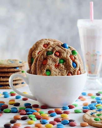 COOKIES COLORIDAS CON M&M! ★ Por Miriam Buffa