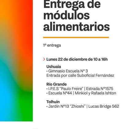 CRONOGRAMA DE ENTREGA DE MÓDULOS ALIMENTARIOS DE COMEDORES ESCOLARES DURANTE EL RECESO DE VERANO 2025/2026