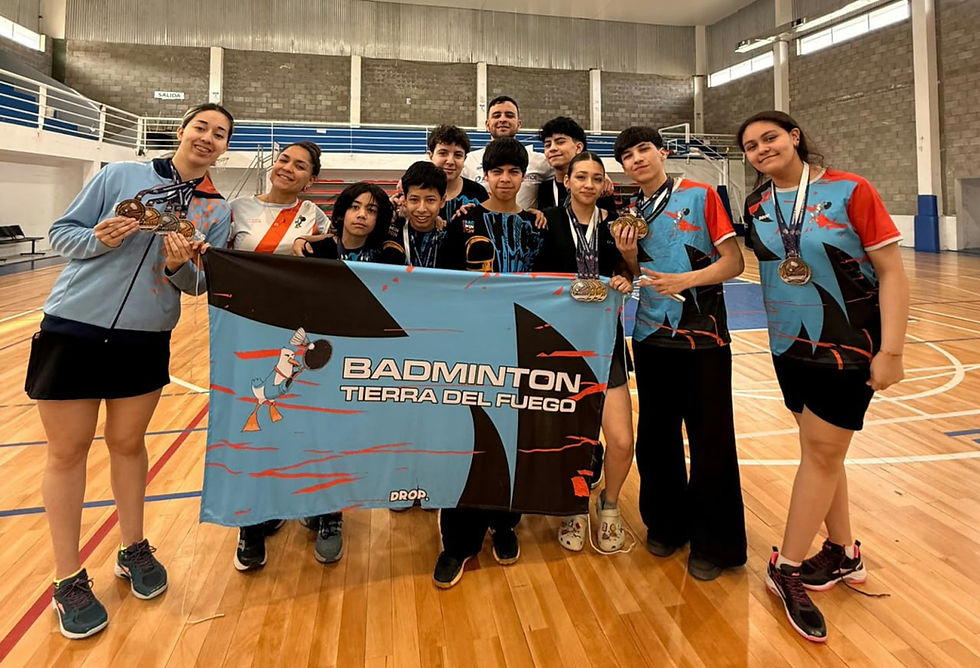 DESTACADA PARTICIPACIÓN FUEGUINA EN EL TORNEO REGIONAL DE BÁDMINTON