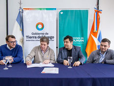 HISTÓRICO: EL GOBERNADOR MELELLA FIRMÓ ACUERDOS EN TOLHUIN PARA LA LLEGADA CONCRETA DE INVERSIONES EN PROYECTOS ACUÍCOLAS