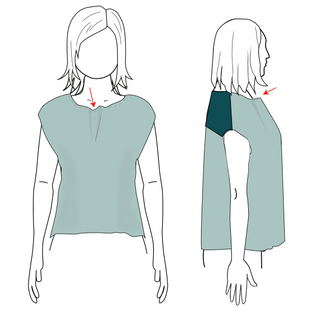 How to do a Gaping Neck Adjustment on the Bondi Top