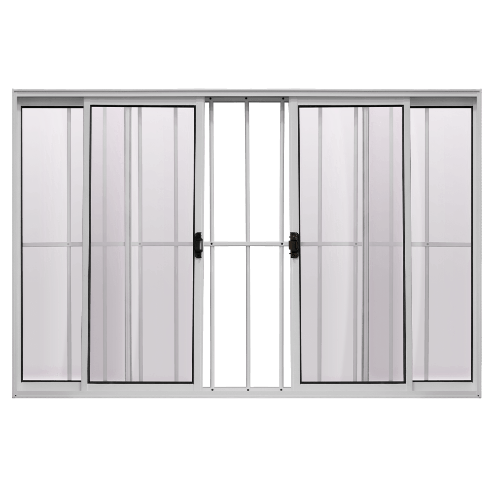 VITRÔ 1,00x1,50 - 04 FOLHAS  COM GRADE BRILHANTE