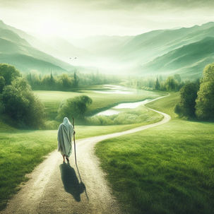 Jacob journeying to the house of Lavan | Boruch Dov Diskind