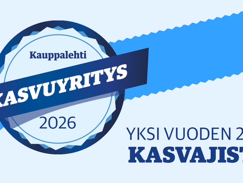 Veloce Consulting Oy on saanut Kauppalehden Kasvaja 2026 -sertifikaatin