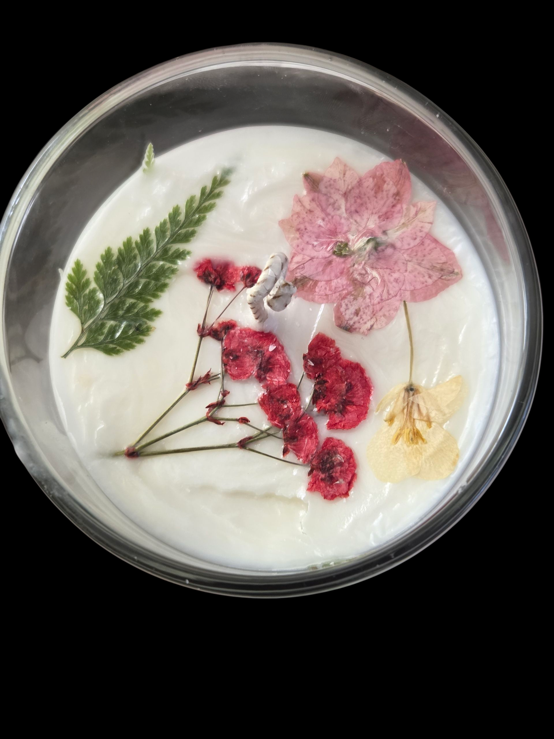 Pressed Flower Soy Candle
