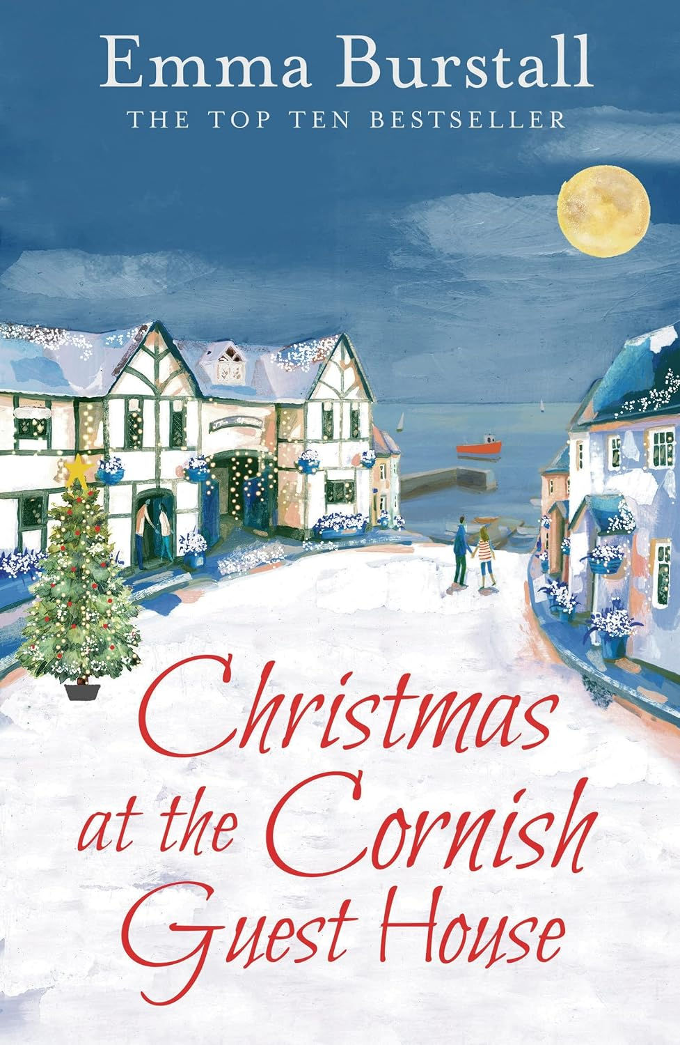 The cover of Christmas at the Cornish Guest House by Emma Burstall