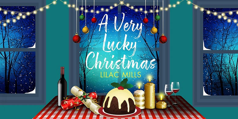 TThe book cover of A Very Lucky Christmas by Lilac Mills