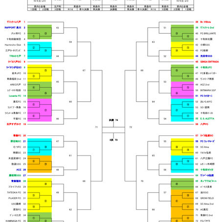 vibola全日本青森県予選トーナメントが出た