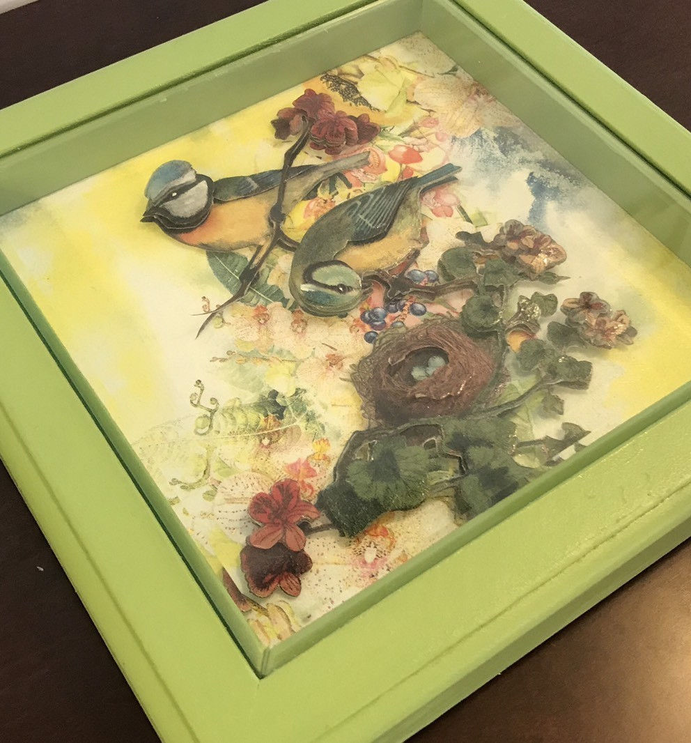 拼貼手工製品 (蝶谷巴特成品) - 立體壁飾