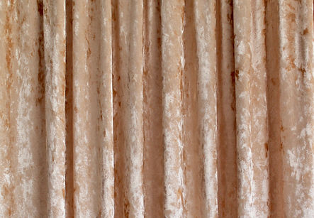 Gold Crushed Velvet Drape