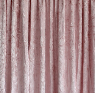 Blush Pink Crushed Velvet Drape