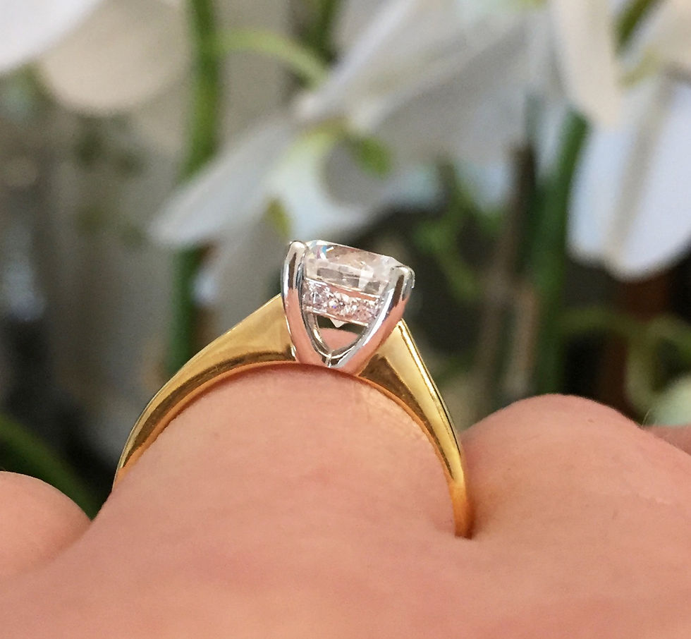 Thumbnail: "Queen  Sarah" Solitare Diamond Engagement Ring