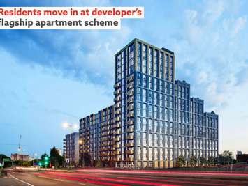 Residents move in at developer’s flagship apartment scheme