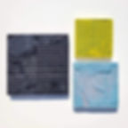 Thumbnail: PIXEL PAINTING, ROYAL BLUE FIBERS IN YELLOW-GREEN PAINT