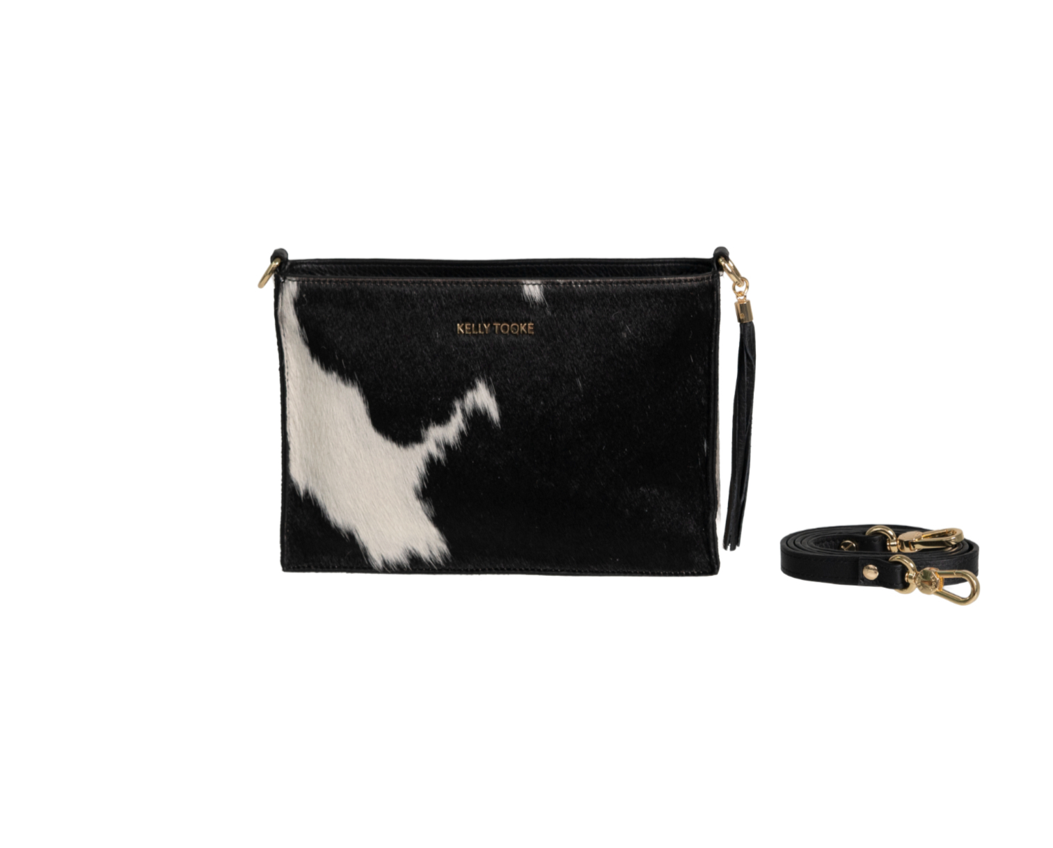 Medium Crossbody (Calf Hair - Black)