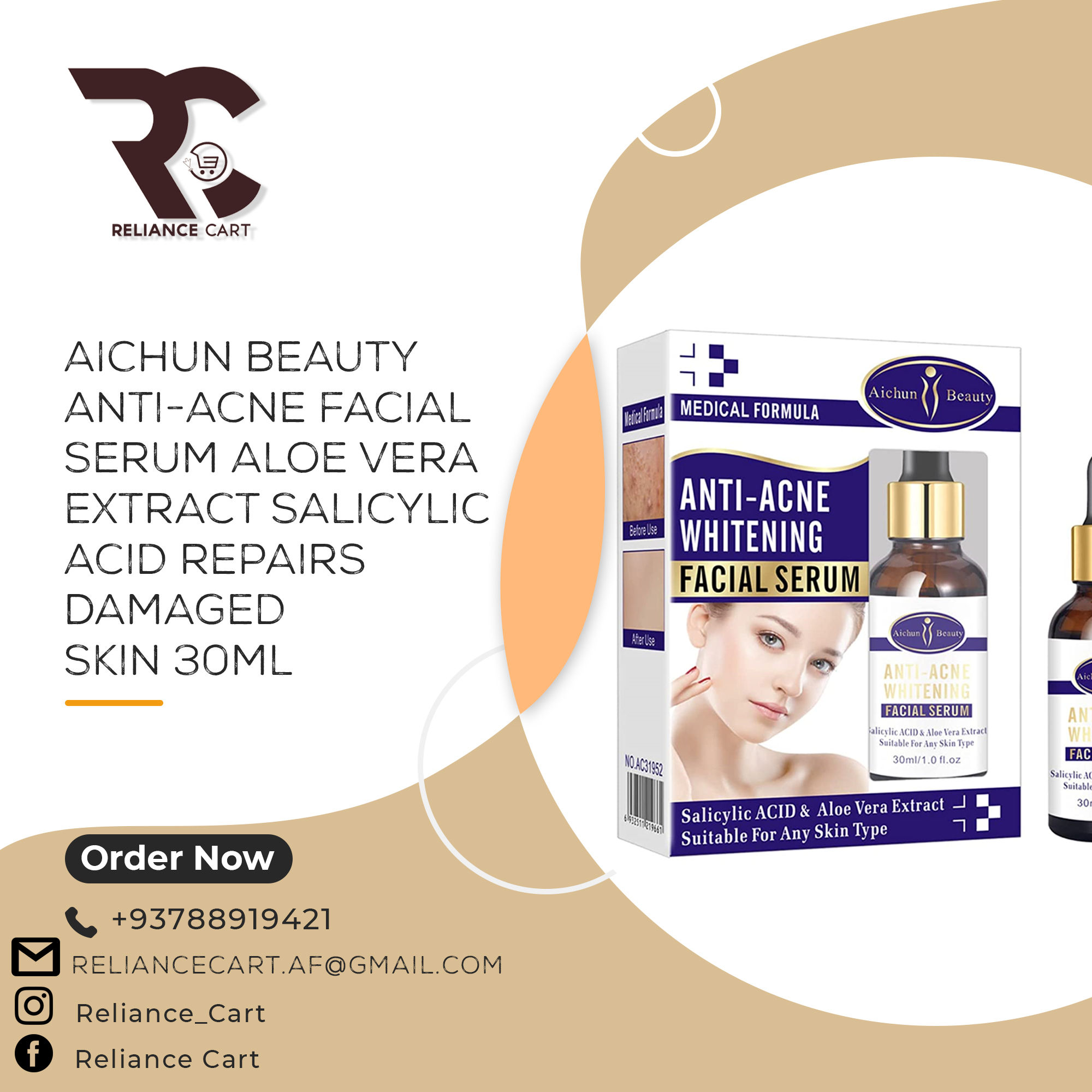 Anti Acne Whitening Facial Serum