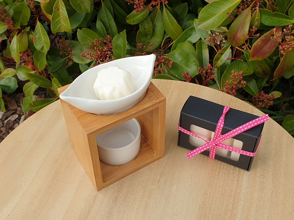 Miniature : Brûle parfum en céramique et bambou  - Feuillage
