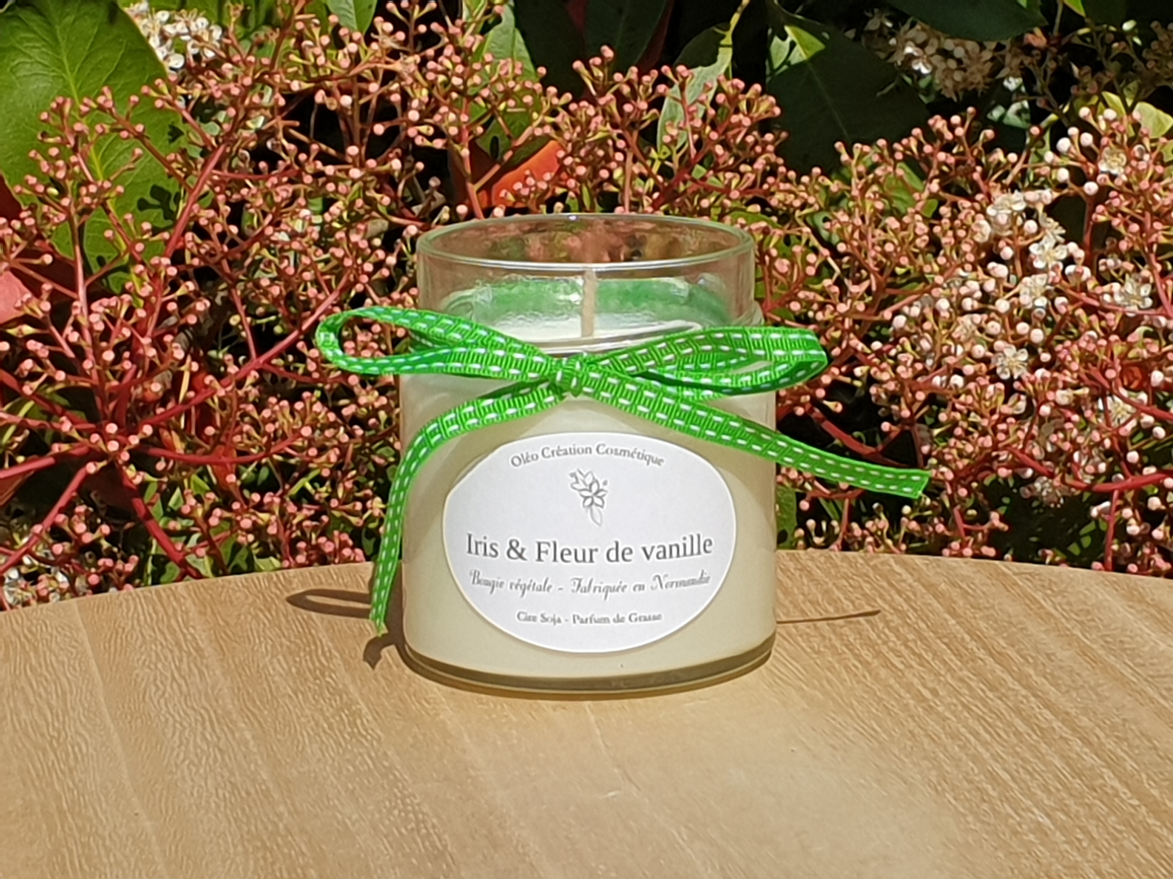 Bougie parfumée Iris et fleur de vanille - Grand modèle