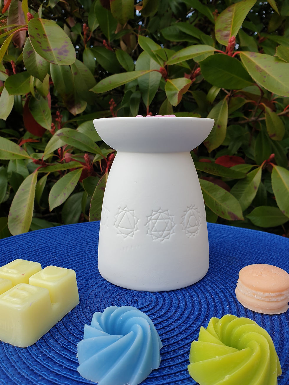 Miniature : Brûle parfum en céramique - 7chakras