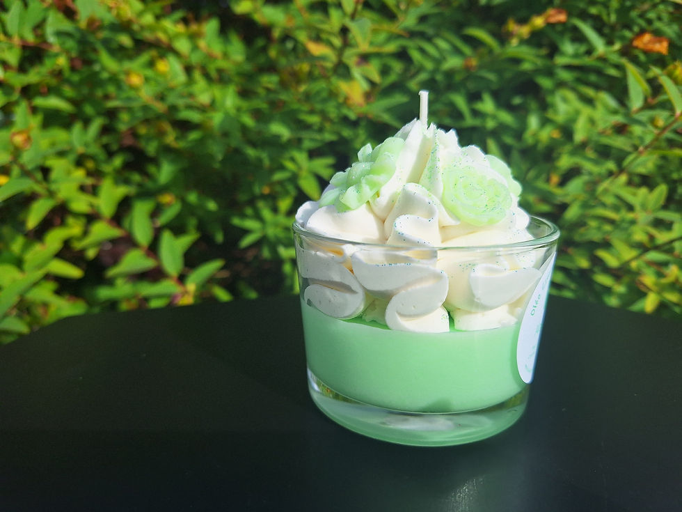 Miniature : Bougie cire et chantilly parfumée -Aloé véra