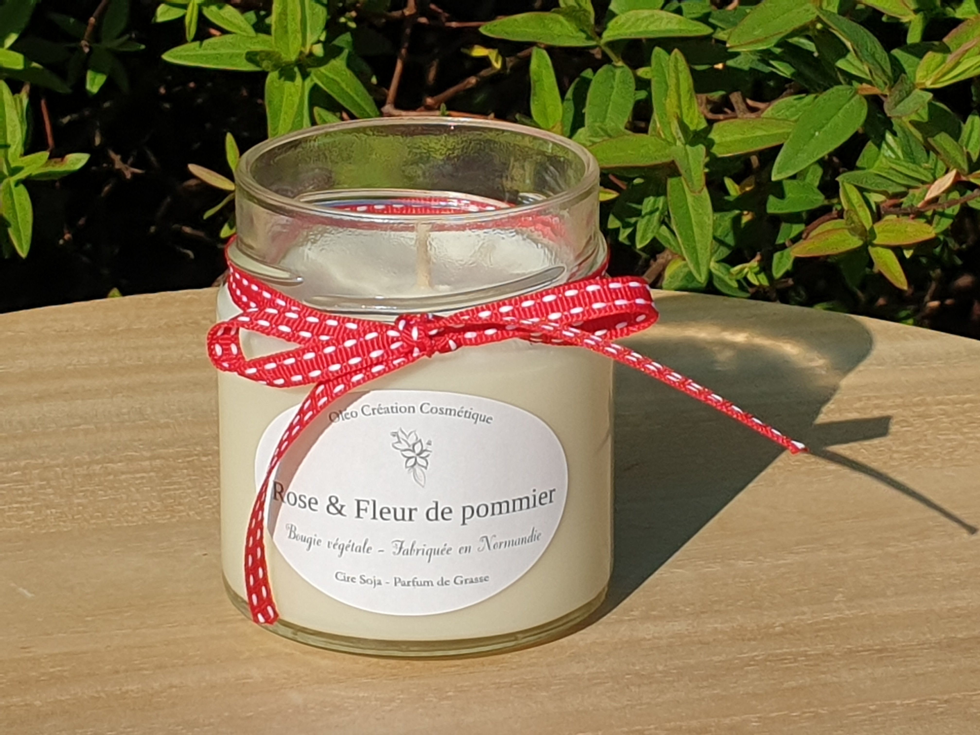 Bougie parfumée Rose et fleur de pommier - Grand modèle