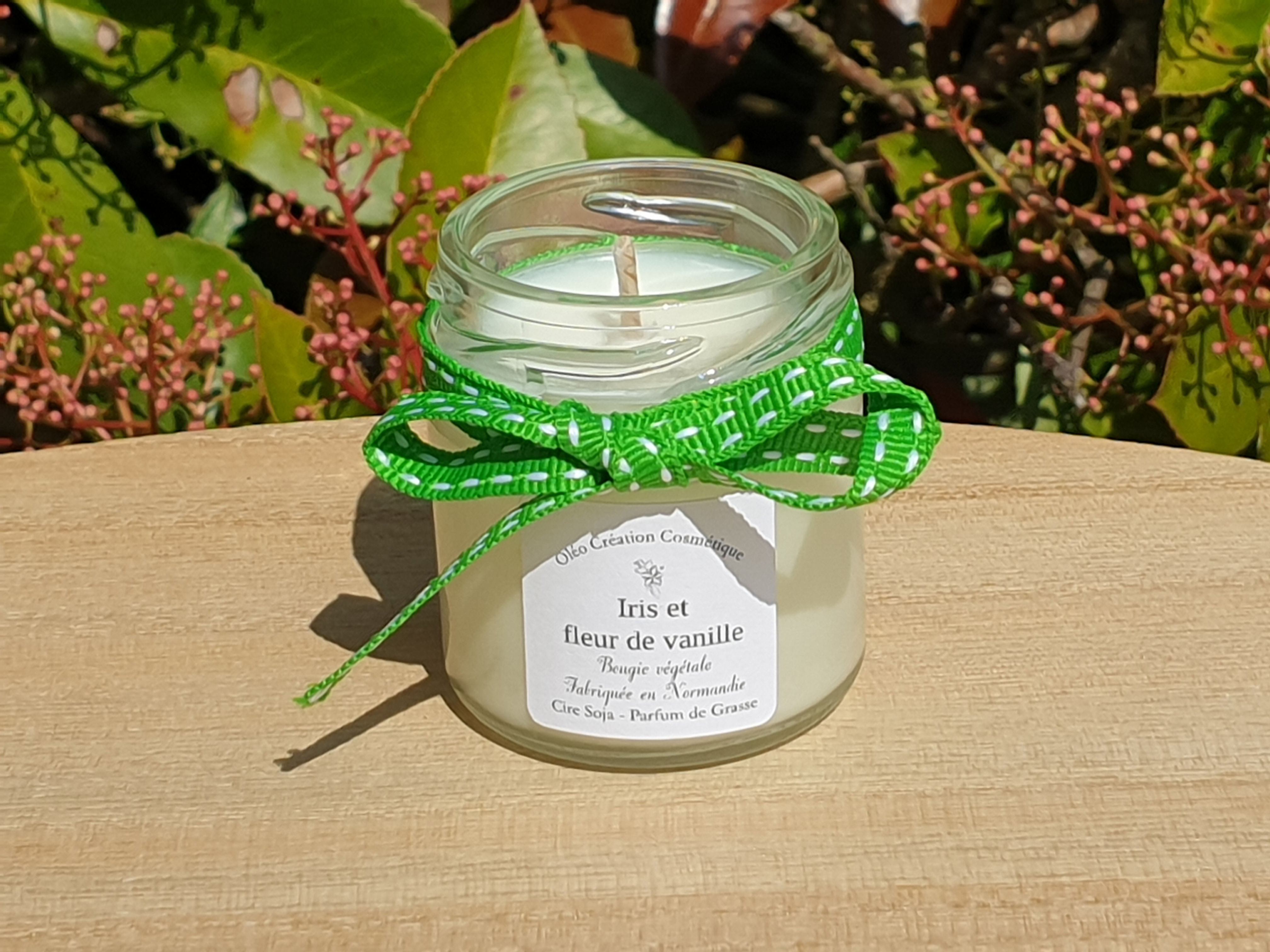 Bougie parfumée Iris et fleur de vanille - Petit modèle