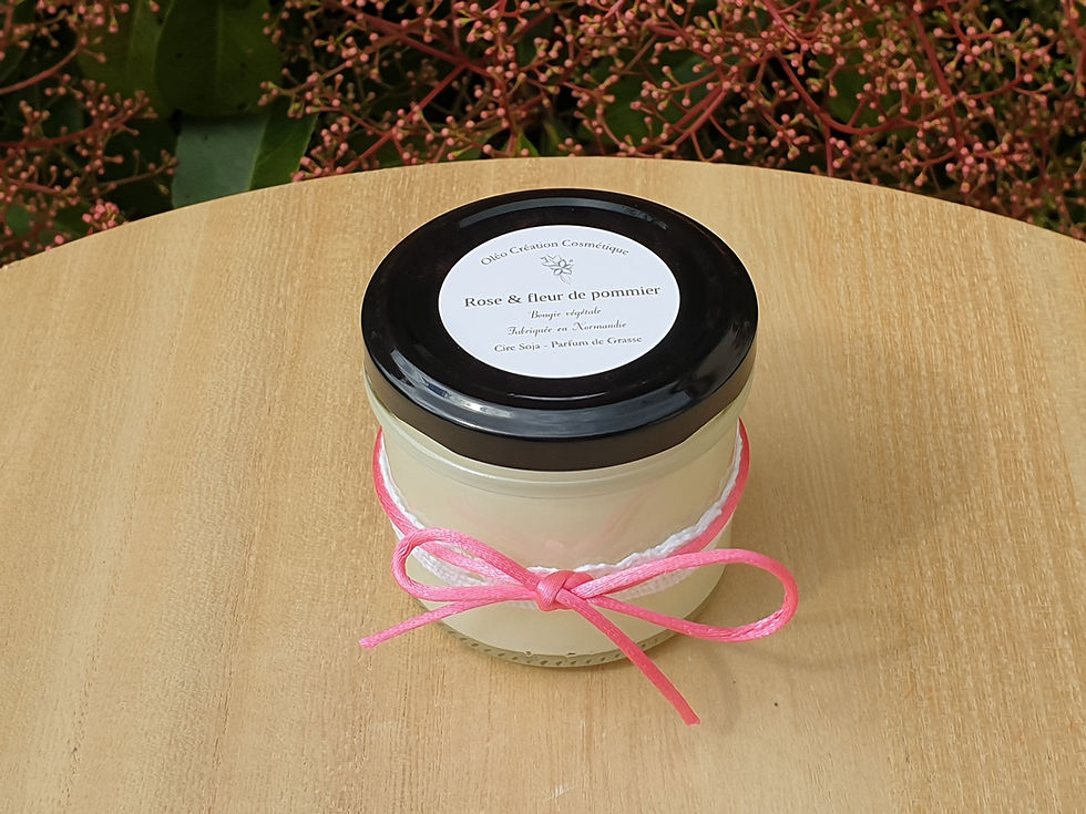 Miniature : Bougie parfumée Rose et fleur de pommier - Moyen modèle