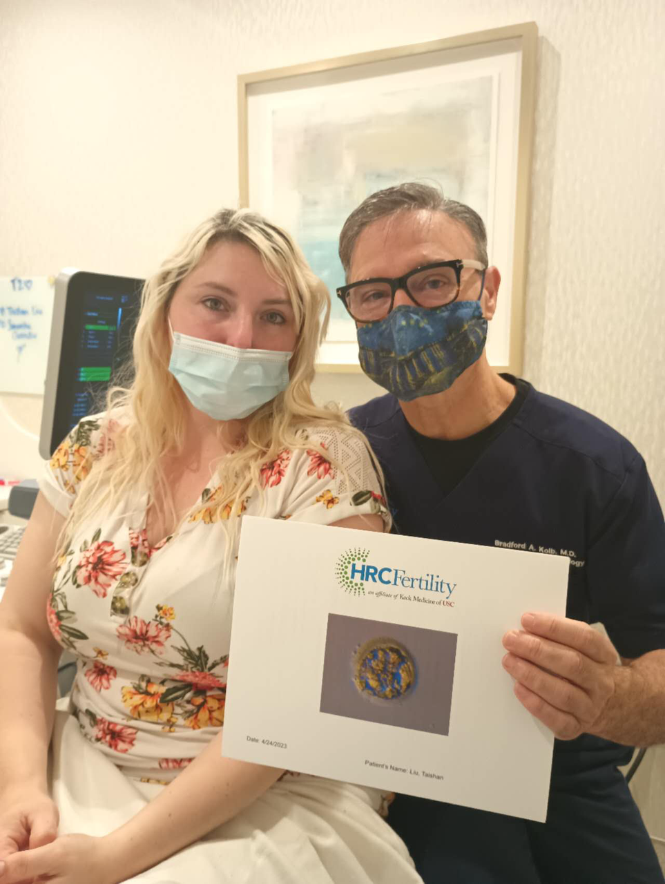 Surrogates Angelic and Samantha smiling at fertility clinics as they begin surrogacy journeys.
