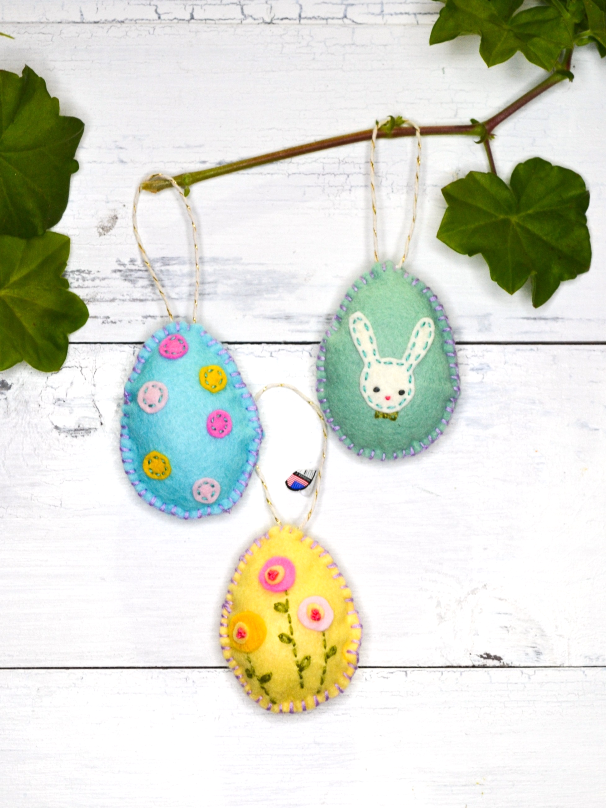 Easter Egg Sewing Kit, Blues