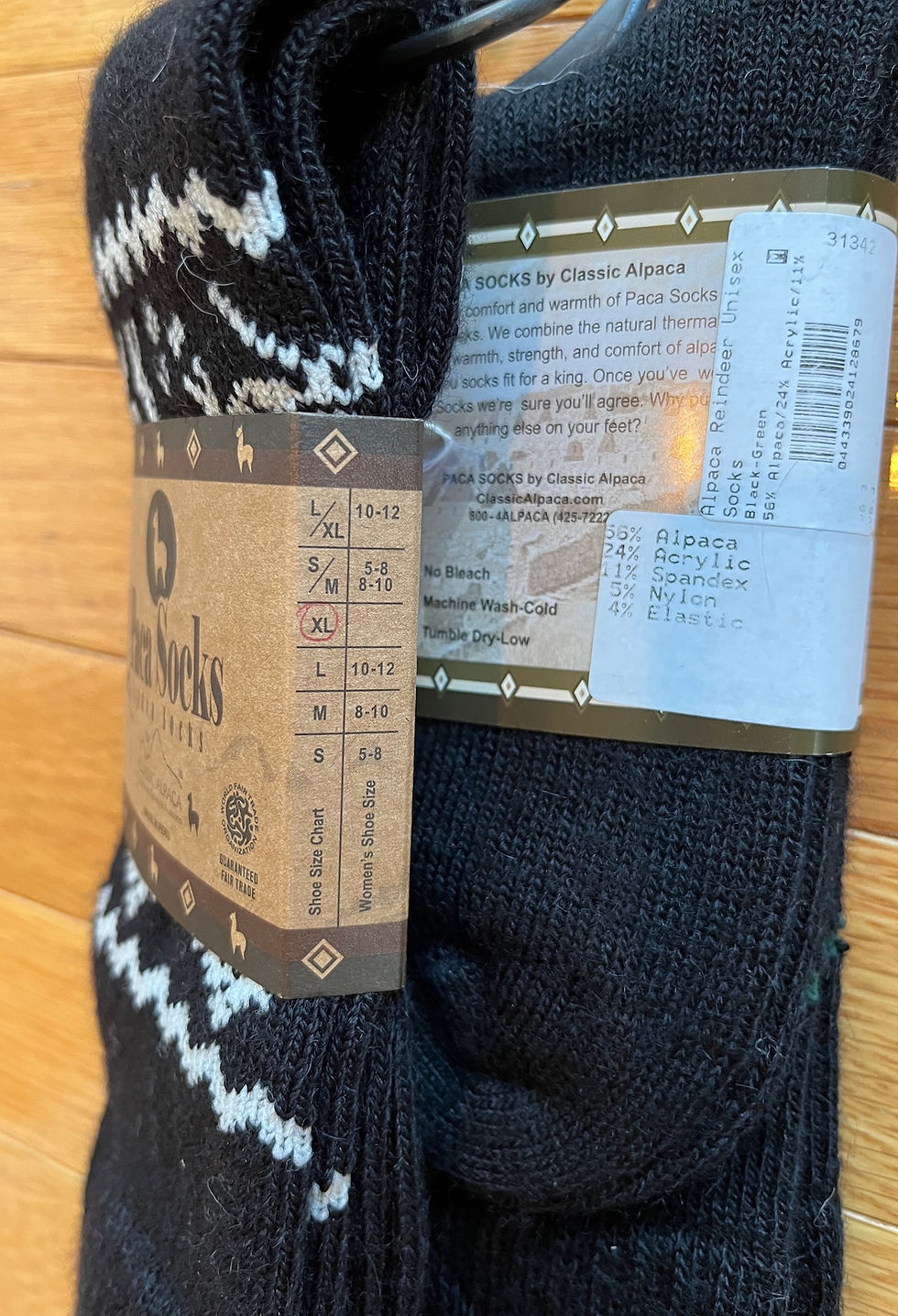 Thumbnail: Reindeer Alpaca Holiday Socks