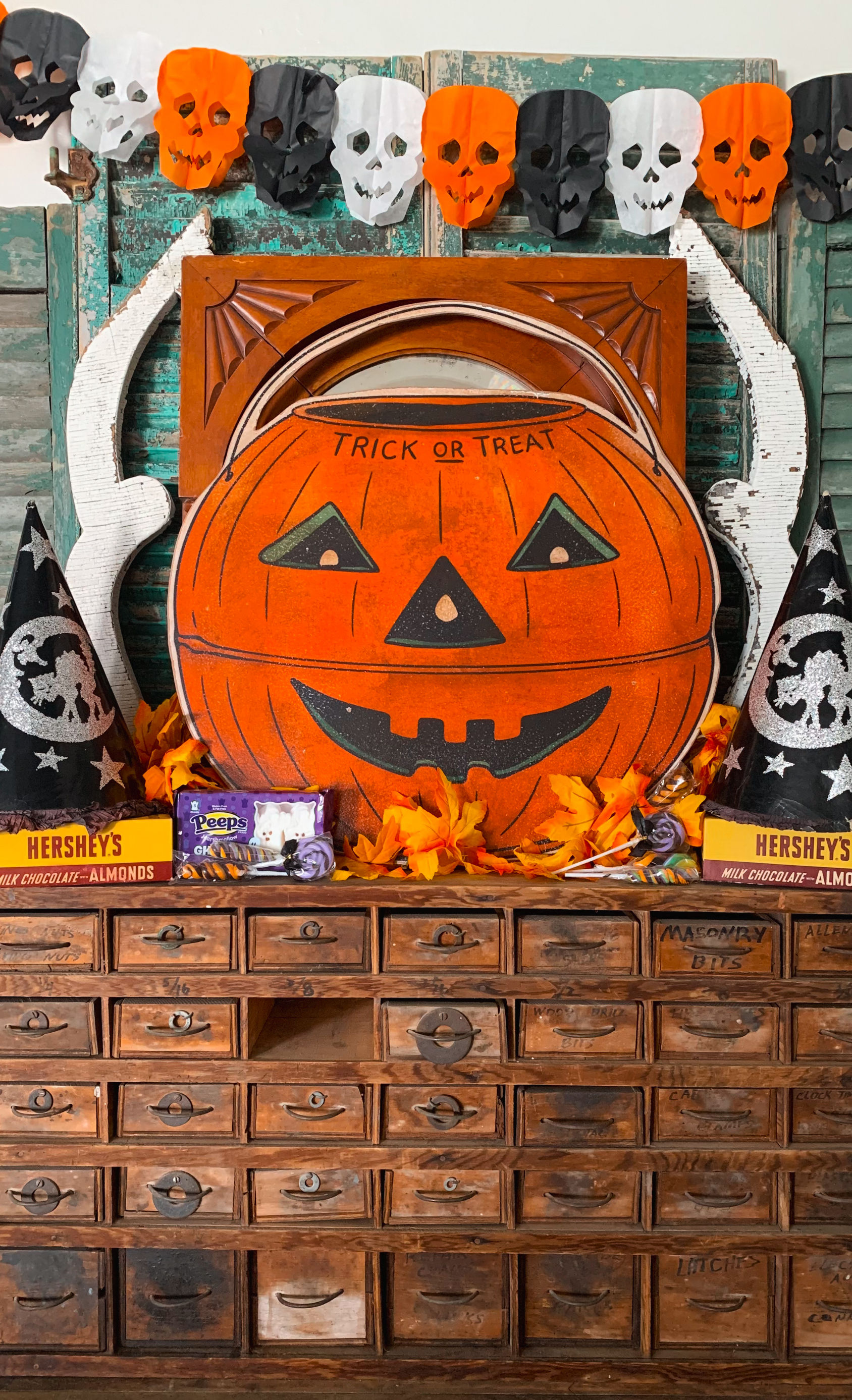 Tin Litho Pumpkin Pail