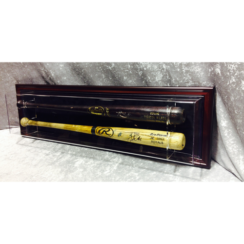 Double Baseball Bat Display Case showcaseproducts