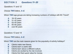 IELTS Listening: Multiple Choice Questions  
