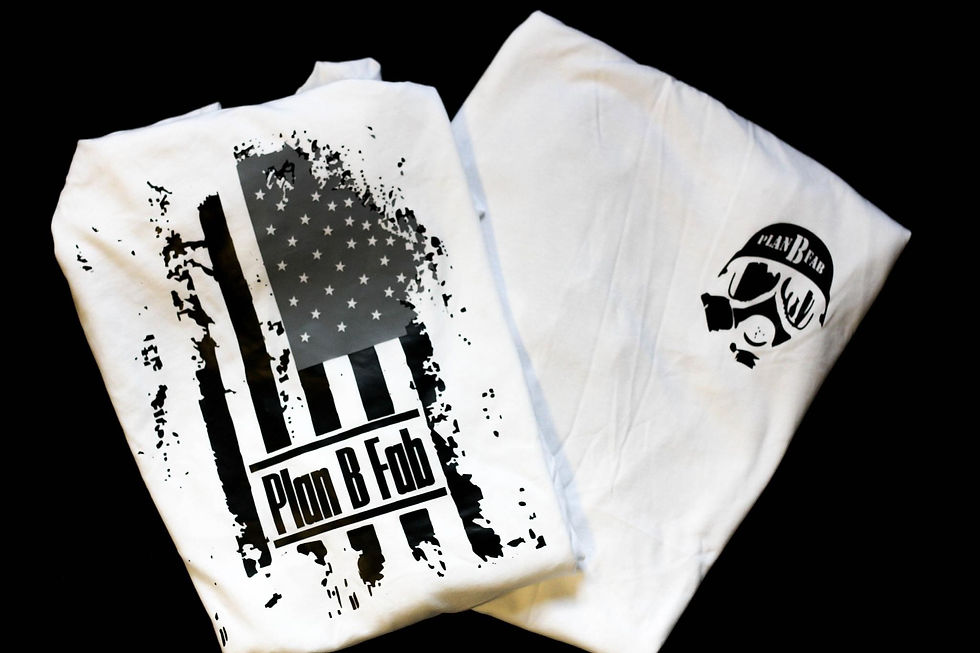 Plan B Fab White American Flag Shirt
