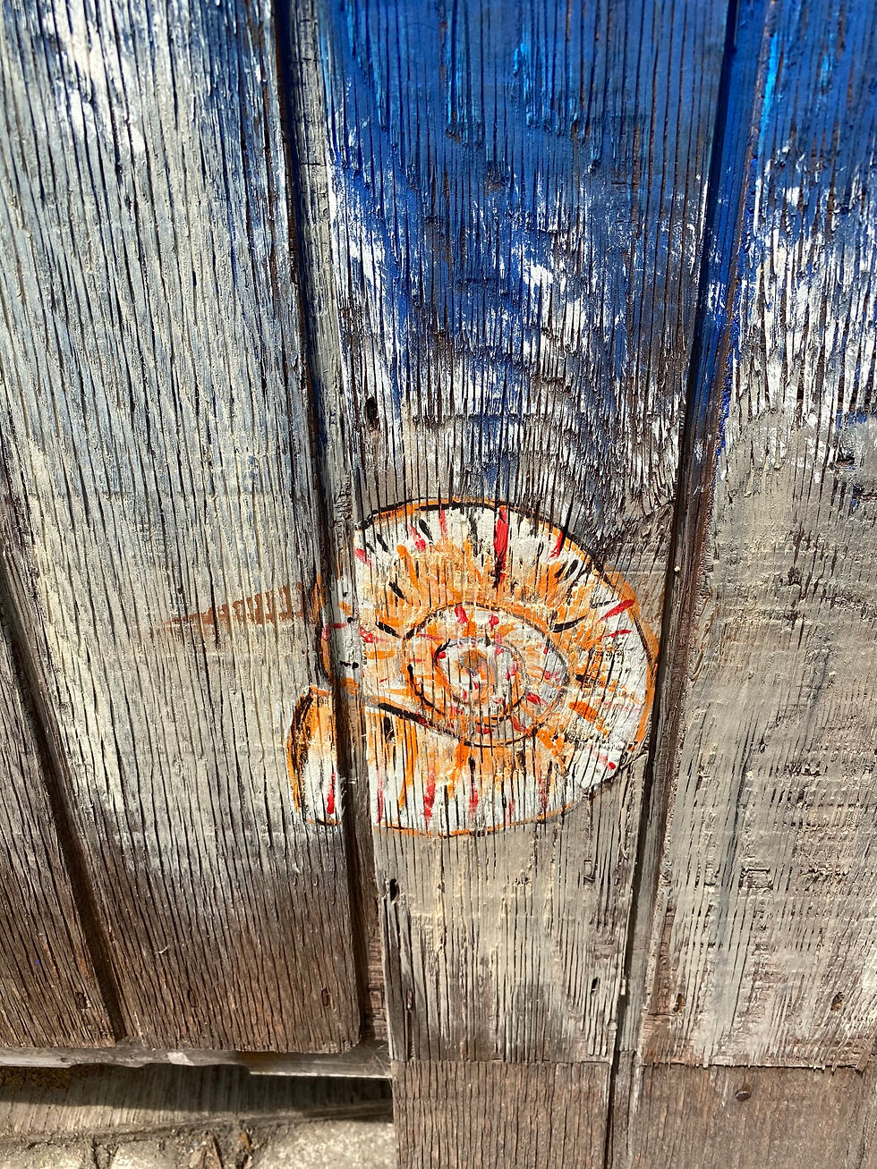 Thumbnail: Mural - beach, seashell, ocean, palm tree, animal, starfish, flower, summer