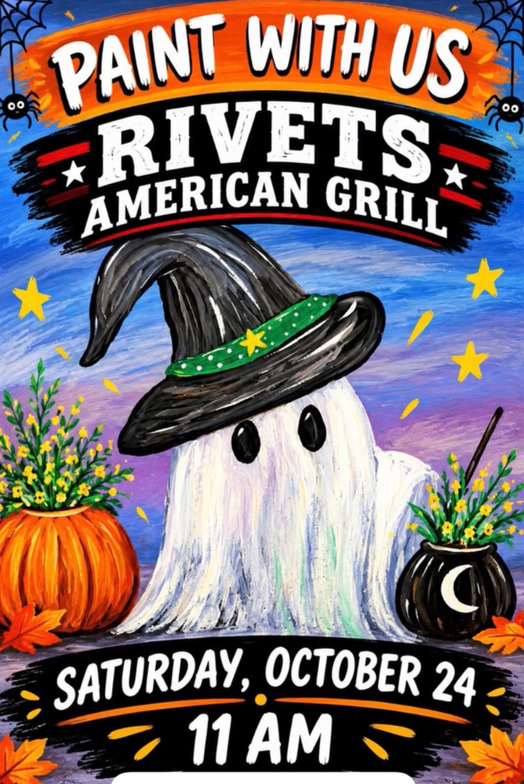 10/24- Rivets American Grill - Modesto-Paint Party