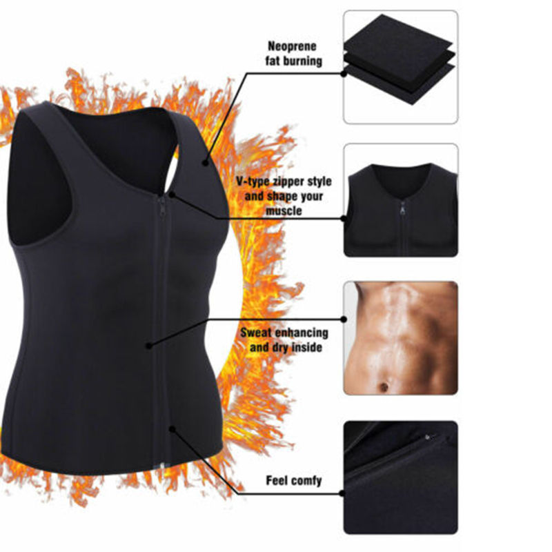 Thumbnail: Men's Neoprene Waist Trainer Vest for Weight Loss