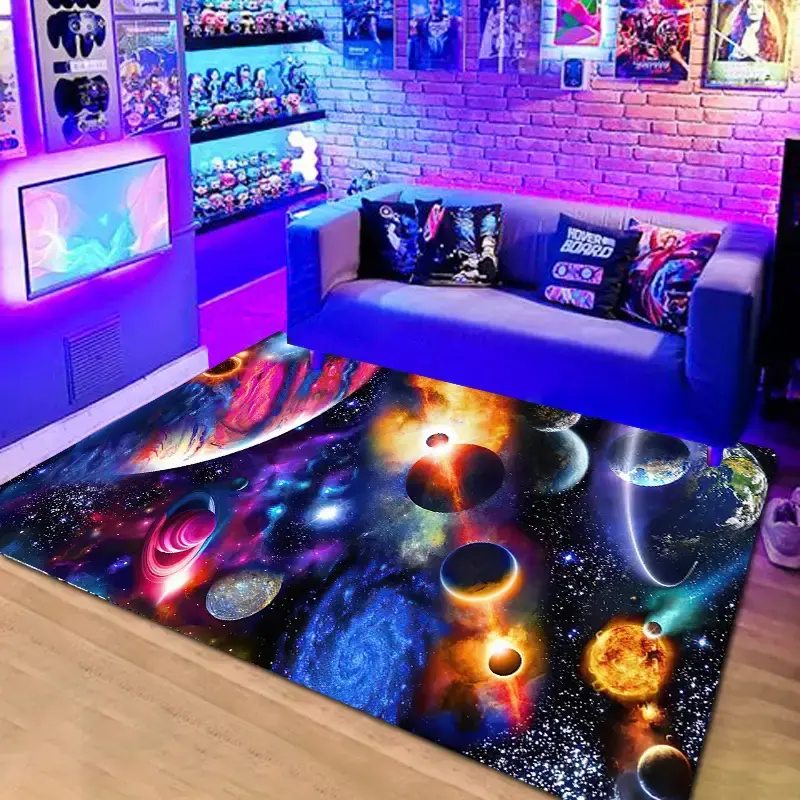 Thumbnail: 1 Piece 3D Video Game Area Rug for Teen Room Decor