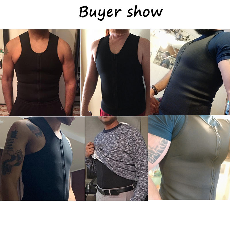 Thumbnail: Men's Neoprene Waist Trainer Vest for Weight Loss