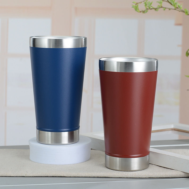 Thumbnail: Vacuum Insulated Beer Mug - Stainless Steel Travel Cup