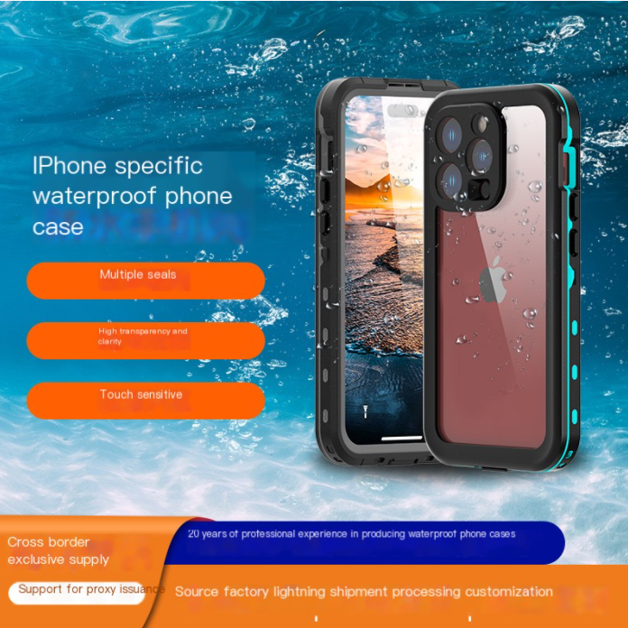 Thumbnail: Waterproof Phone Case for iPhone 14/13 Pro Max/12