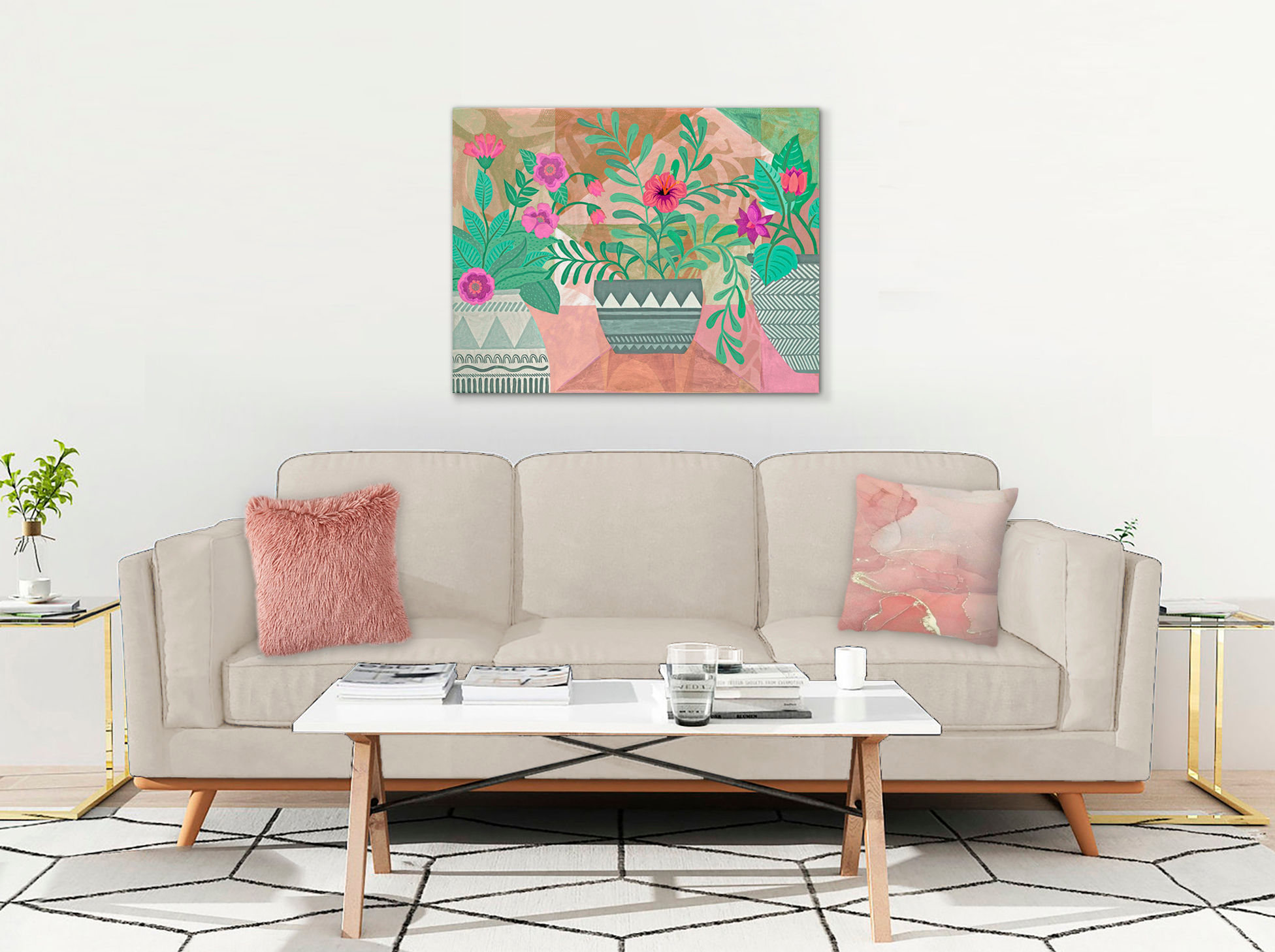 Vases Canvas Print | Color 1