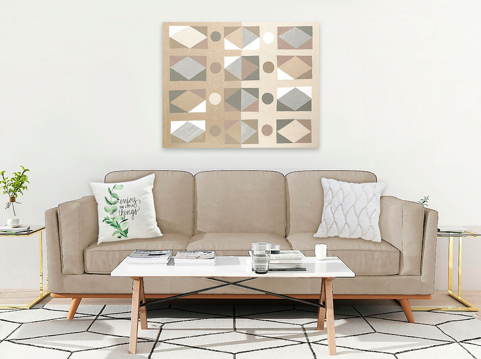 Thumbnail: Shapes Canvas Print | Color 2